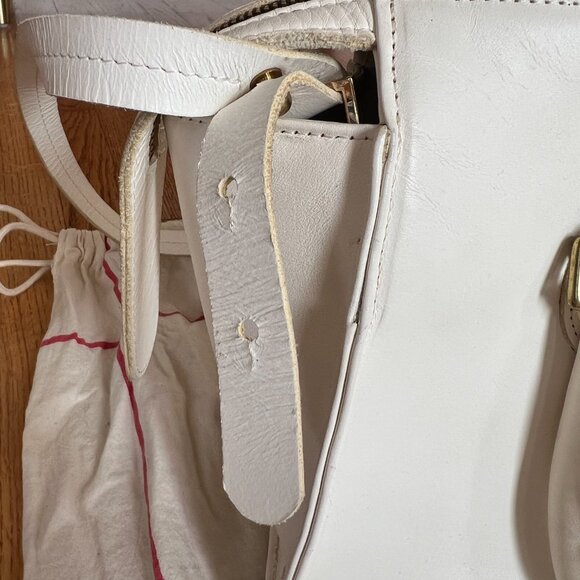 Clare V. Petite Sandrine Bag Color White Vachetta - Picture 13 of 16